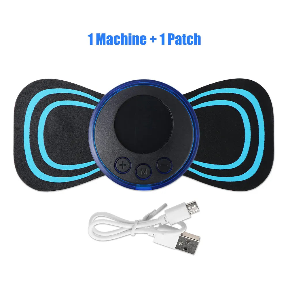 Mini Portable EMS Neck Massager – Cervical Pain Relief & Shoulder Relaxation