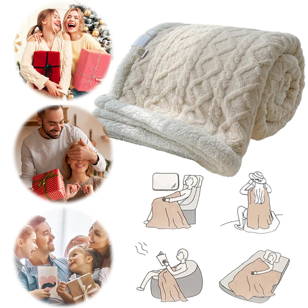 Thick Winter Warm Blanket for Bed Artificial Lamb Cashmere Weighted Blankets Soft Comfortable Warmth Quilt Comforter Warm Quilt