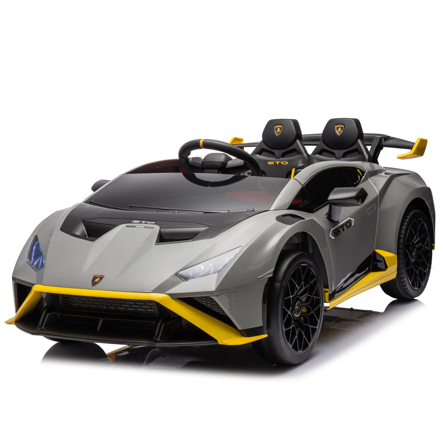 24V Kids Electric Ride-On Drift Car: Speeds 1.86-5.59 MPH, Ages 3-8, Foam Front Wheels, 360° Spin, LED Lights, Dynamic Music