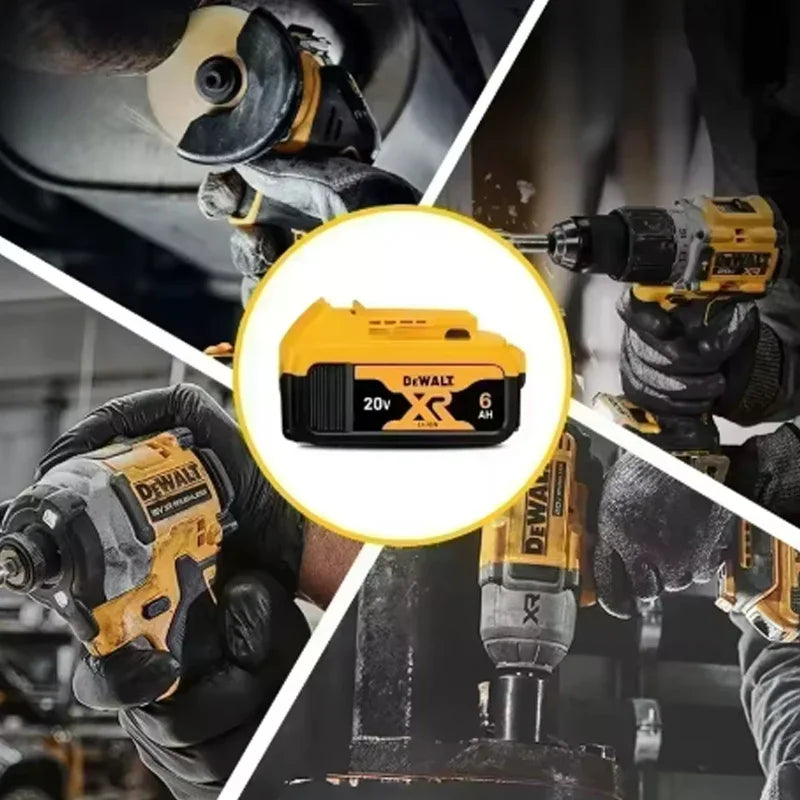 High Rate 100% Genuine Dewalt 20V Battery, 2AH 5AH 6AH Rechargeable Lithium Ion Battery, Dewalt DCB200 Power Tool Battery