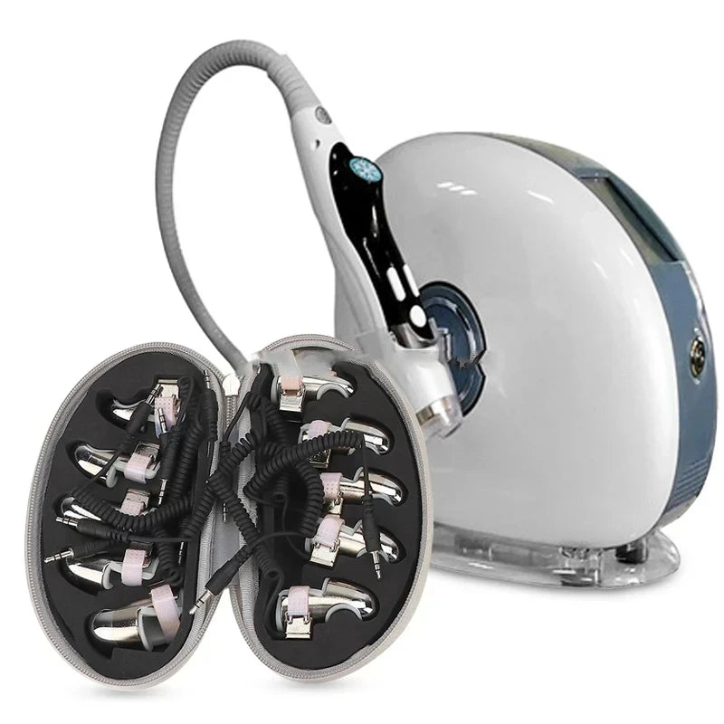 The Newest Golden finger body massager for facial stretching, RF EMS micro-current therapy, meridian dredging