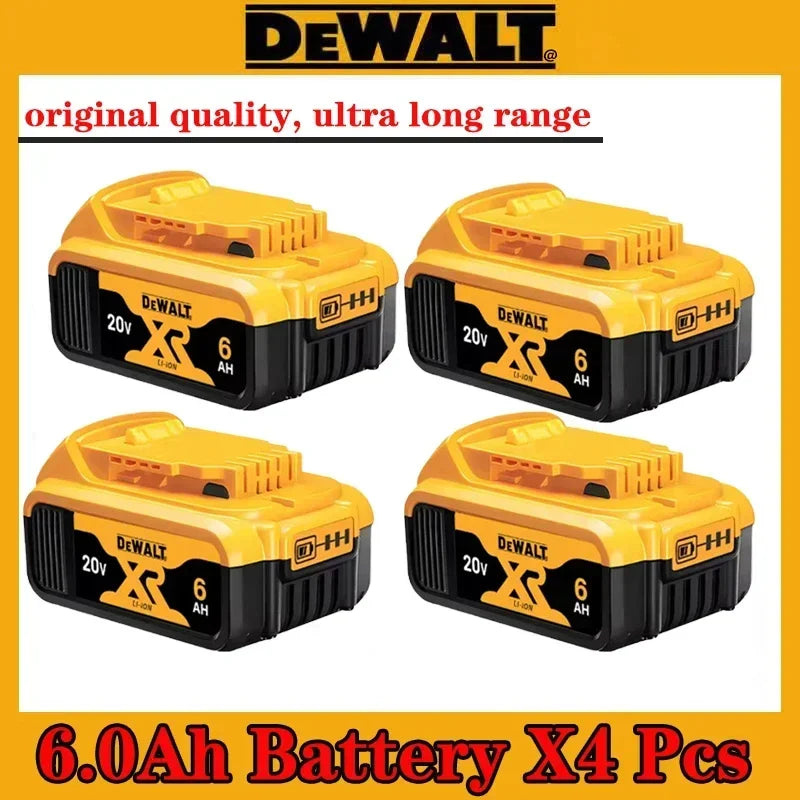 High Rate 100% Genuine Dewalt 20V Battery, 2AH 5AH 6AH Rechargeable Lithium Ion Battery, Dewalt DCB200 Power Tool Battery