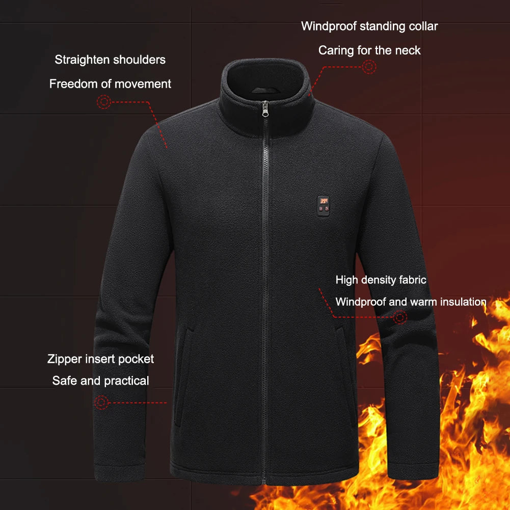 9 Areas Heated Vest Men Jacket Heated Winter Womens Electric Usb Heater Tactical Jacket Man Thermal Vest Body Warmer Coat