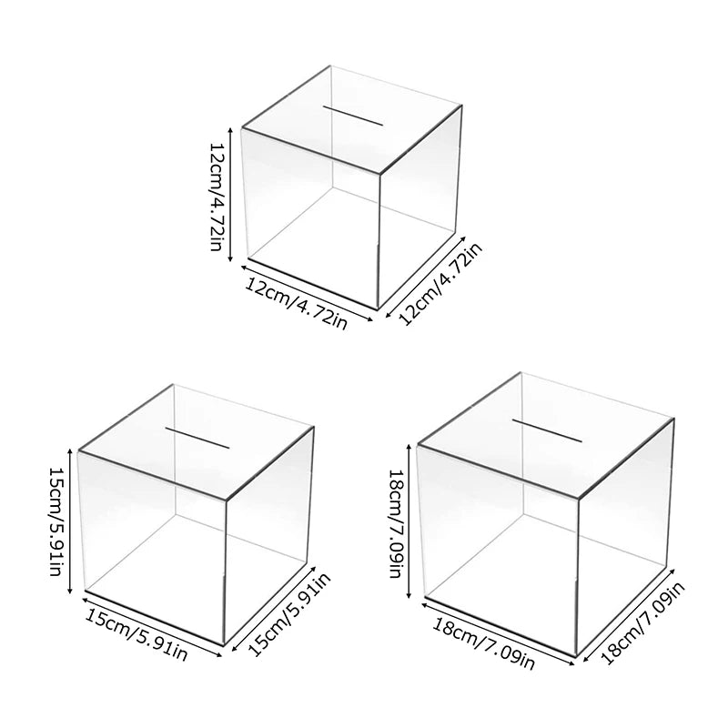 Transparent Acrylic Piggy Bank