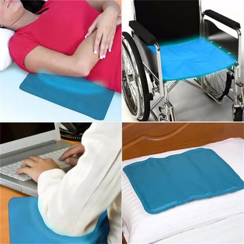 Cool Bed Mat Pad Cooling Gel Pillow Chilled Natural Pillow Sleeping Comfortable For Travel Pillow Office Comfort Aid Sleeping