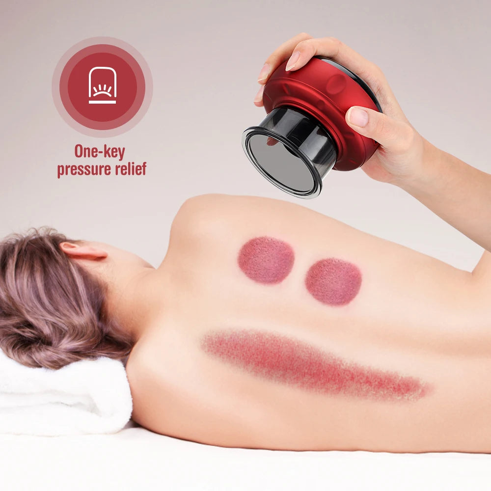 Body Cupping Medical Chinese Electric Vacuum Cupping Therapy Body Scraping Massage Jars Guasha Relieve Professional Suction Cups