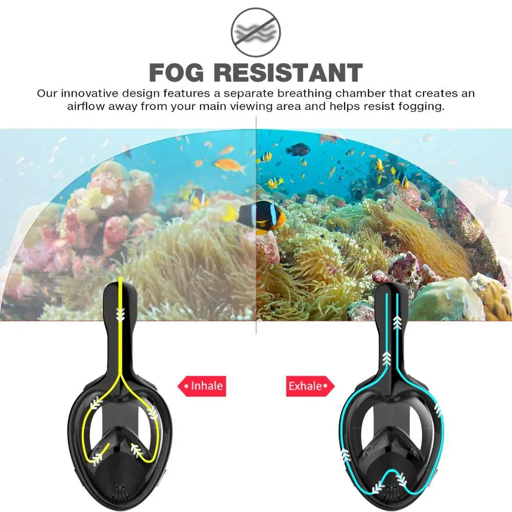 Full Face Anti Fog Snorkeling Mask