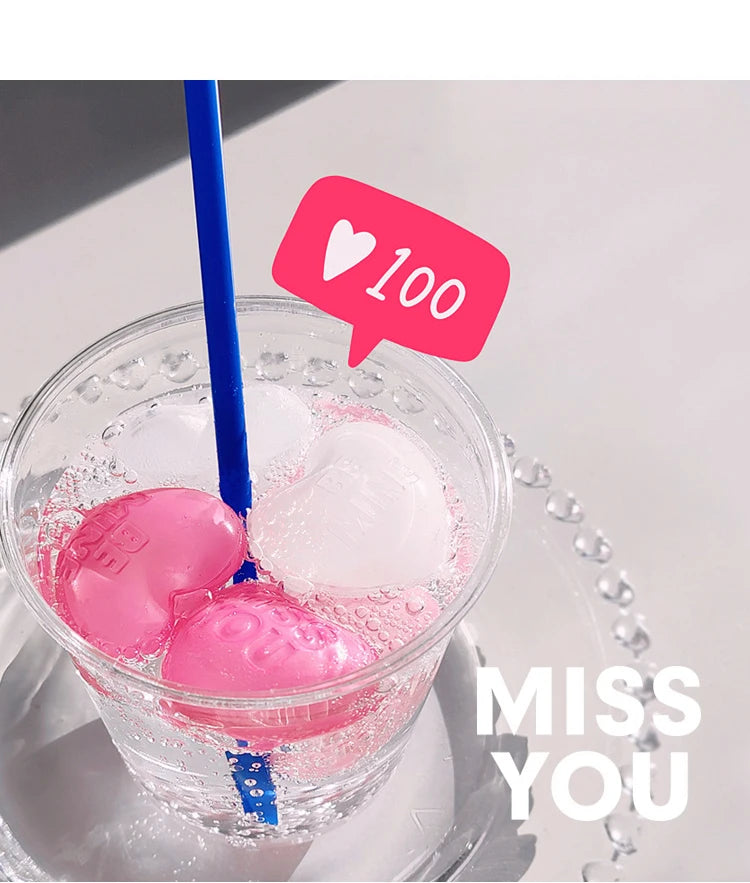 15PCS Ice Cubes Whiskey Chilling Reusable Heart Ice Cube Stone DIY Drinks Cooling Rock Bar Wine Cocktail Juice Beer Coolers