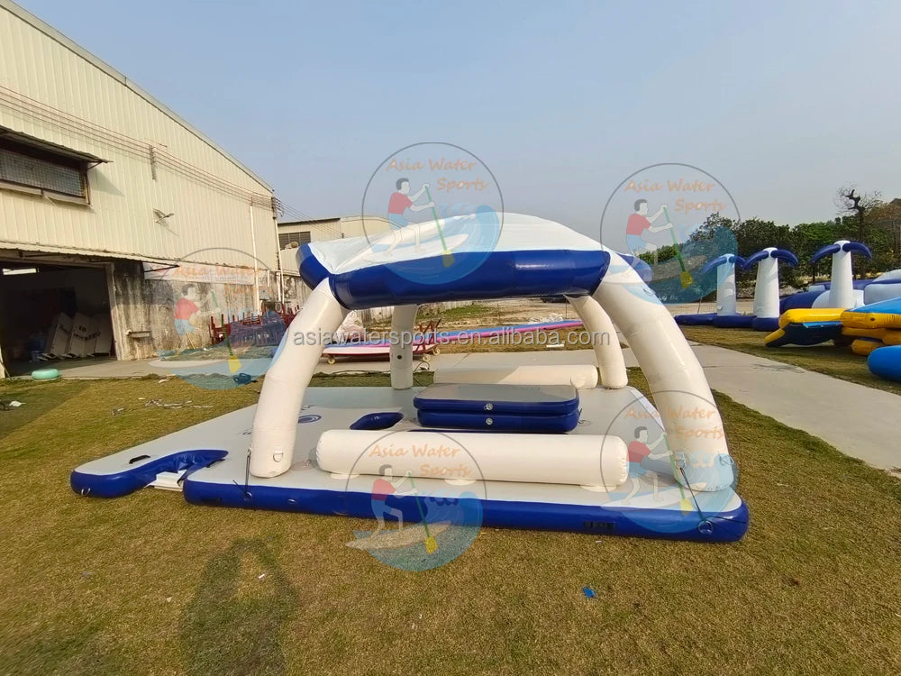 Custom Inflatable Floating Wave Loading Dock, Inflatable Jet Ski Dock Inflatable Water Platform