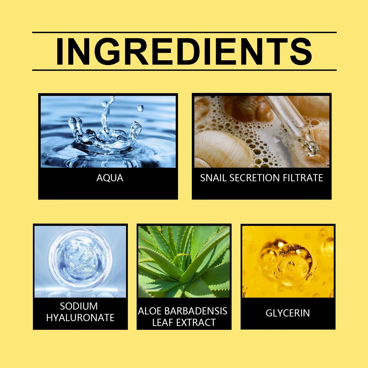 Snail Mucin 96% Korean Skin Care Fade Fine Lines Repair Tighten Firming Moisturizing Smooth Glow Brightening Facial Essence Set