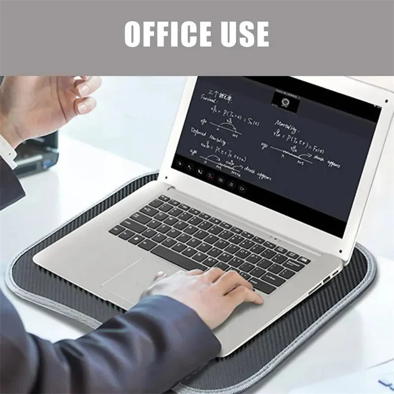 Computer Lab Desk Pillow for Laptop with Cushion Lap Desk with Pillow Cushion Writing Padded Tray with Handle for Office Work