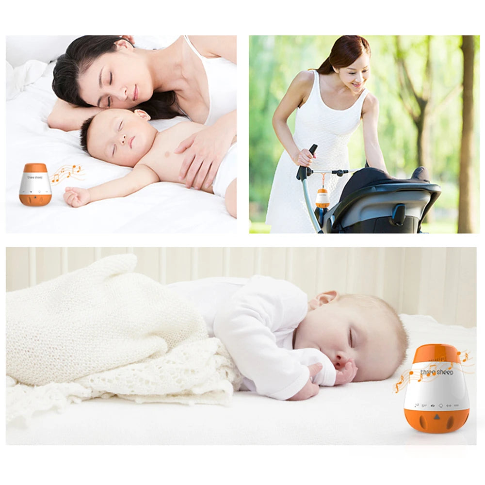 Baby Noise Machine Smart Music Voice Sensor Infants Bad Sleep Helper Therapy Sound Monitor Generator for Babies Relax Toy