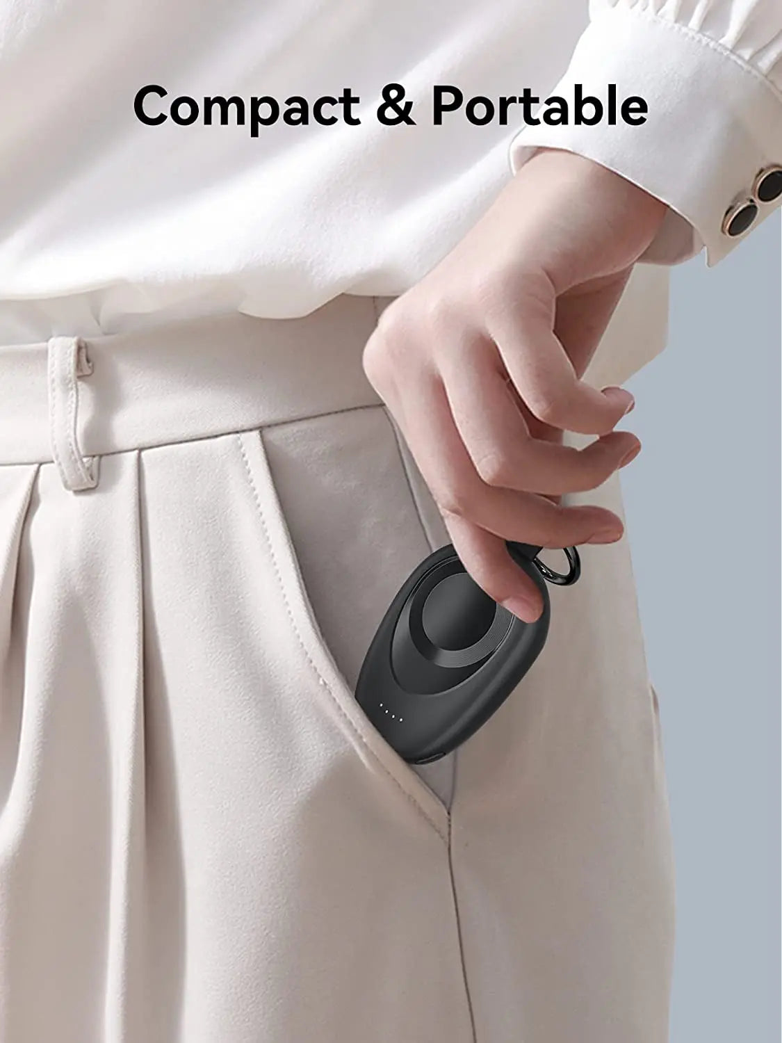 Portable Charger for Apple Watch Series 9/8/7/6/5/4/3/2/SE/Ultra Travel Power Bank Wireless Keychain Charger Watch Spare Battery