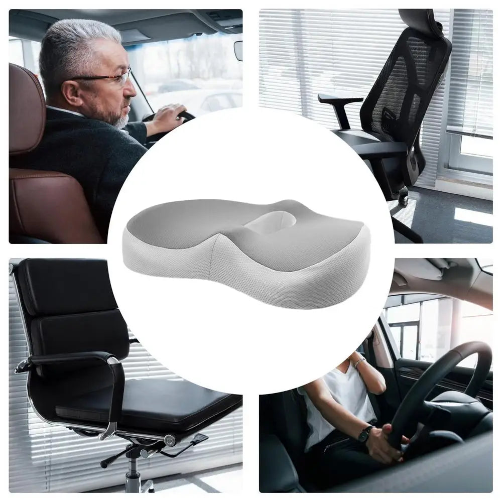 Seat Cushion Non-slip Desk Soft Pad Ergonomic Seat Cushion Chair Pillow Waist Support Seat Cushion for Long Sitting Workers Car