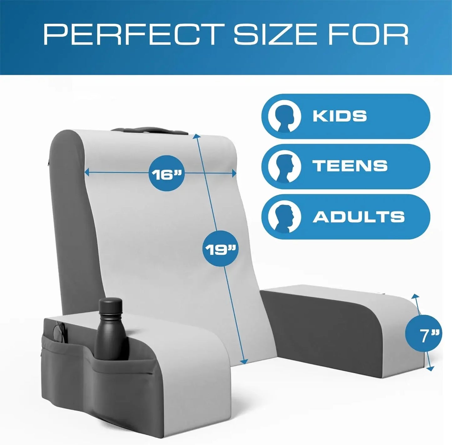 Reading Pillow | Full Support for Comfort Solid Foam