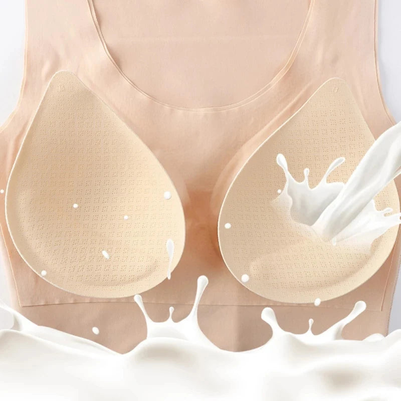 Women 3-in-1 Body Shapewear Posture Corrector Underwear Tummy Control Back Support Push Up Bra Shaper Vest Slim Tank Top Corset