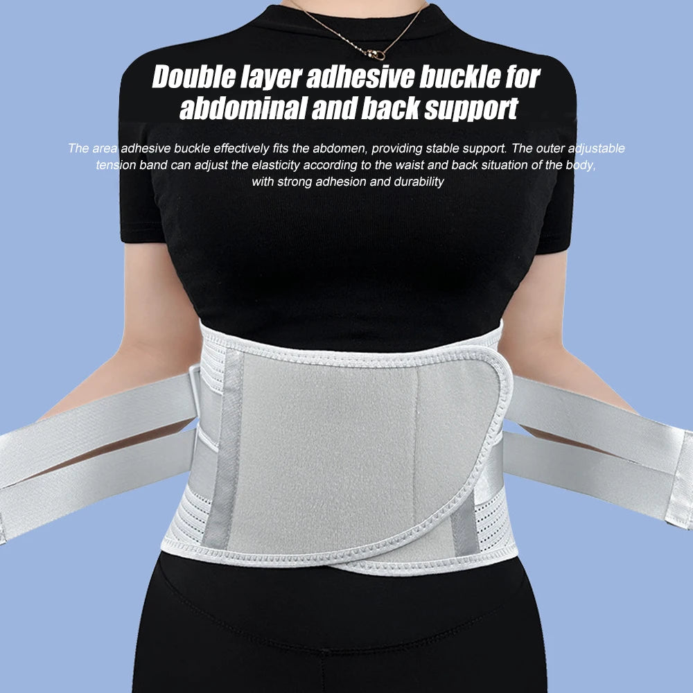 Back Pain Relief Belt - Adjustable, Double Pull, Breathable, Spine Decompression, Medical Orthopedic Pain Relief