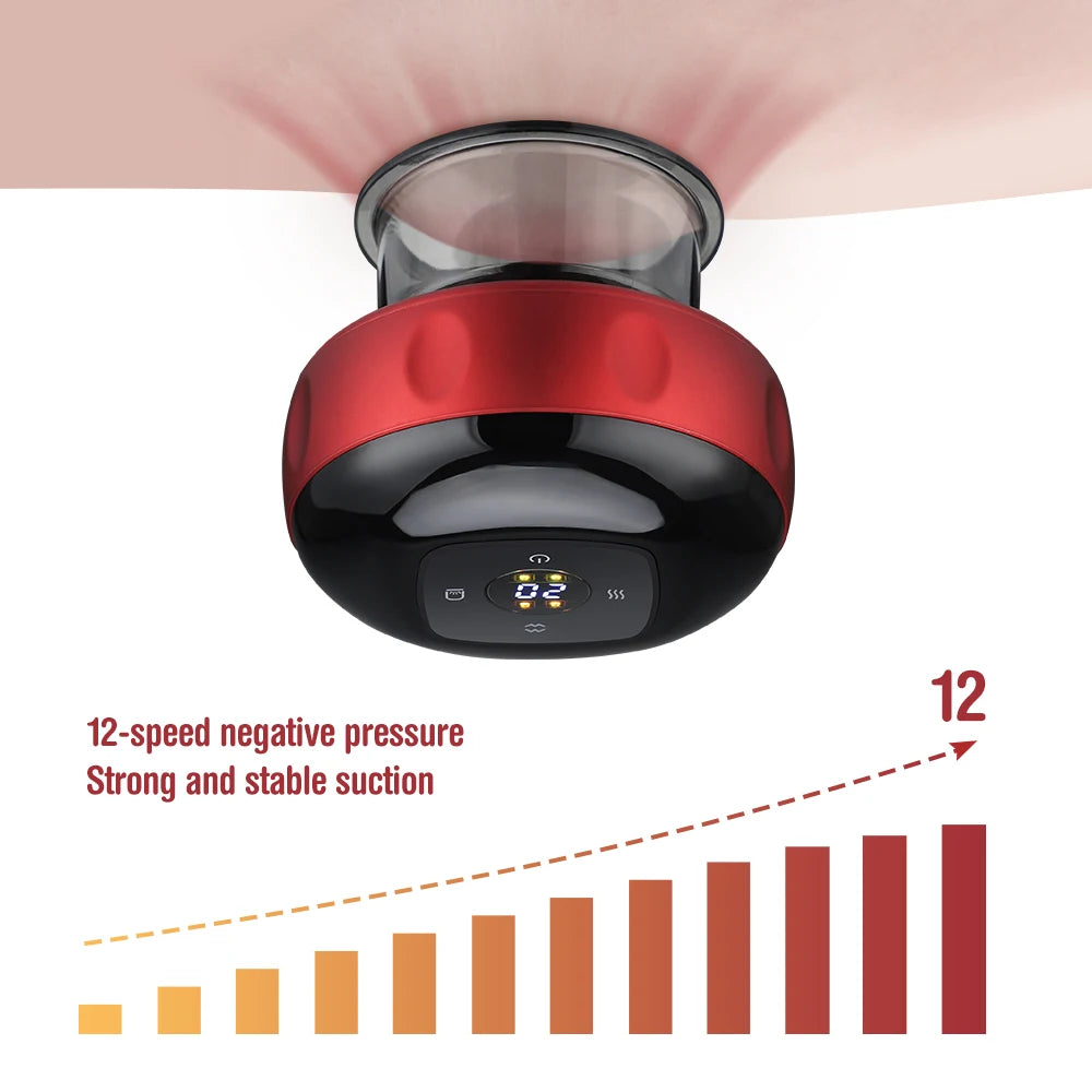 Body Cupping Medical Chinese Electric Vacuum Cupping Therapy Body Scraping Massage Jars Guasha Relieve Professional Suction Cups