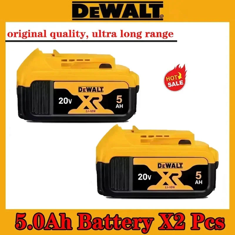 High Rate 100% Genuine Dewalt 20V Battery, 2AH 5AH 6AH Rechargeable Lithium Ion Battery, Dewalt DCB200 Power Tool Battery