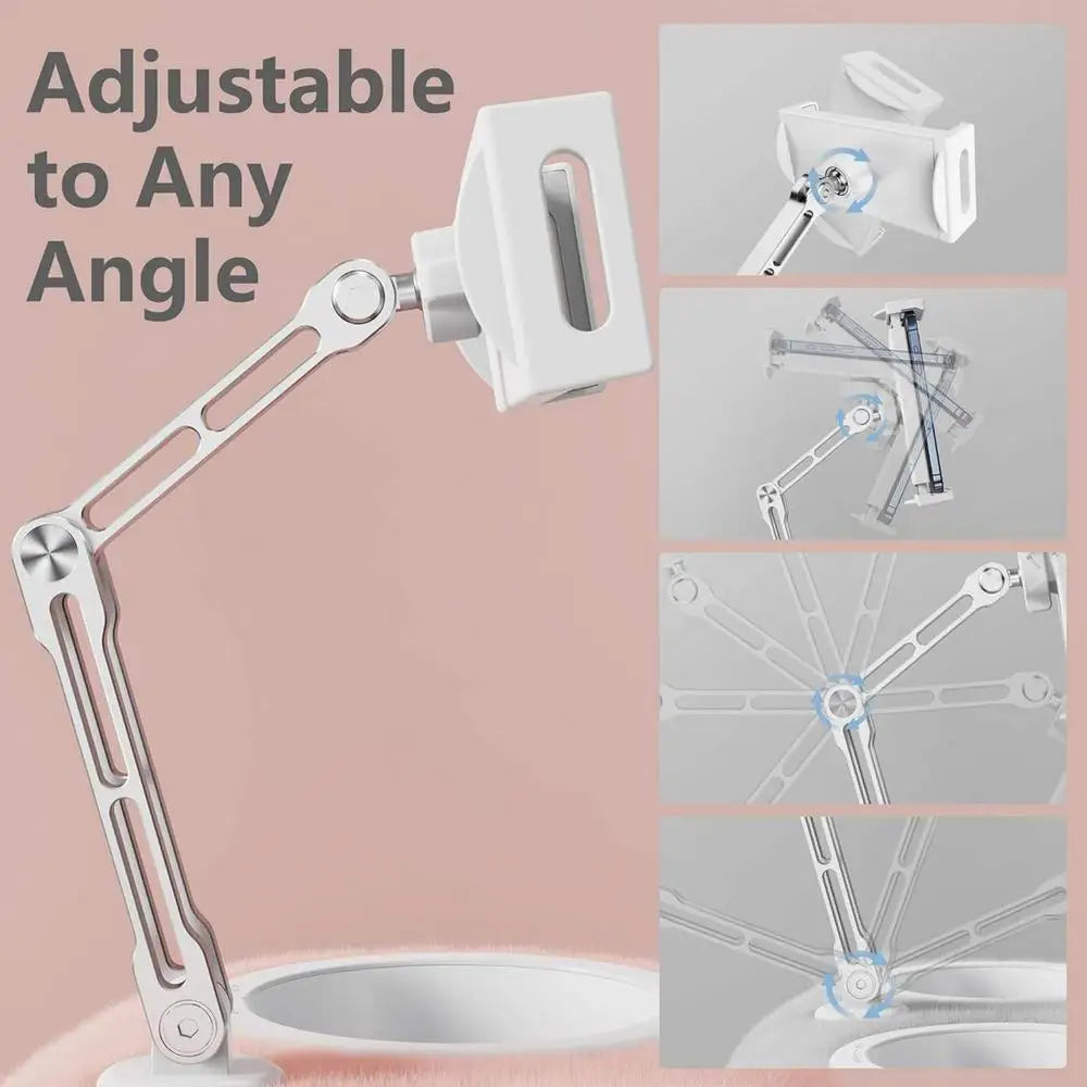 Tablet Pillow Stand Foldable Portable Flexible for Phones Media Holder Multiple Angle Adjustable for Reading Tablet Pillow Stand