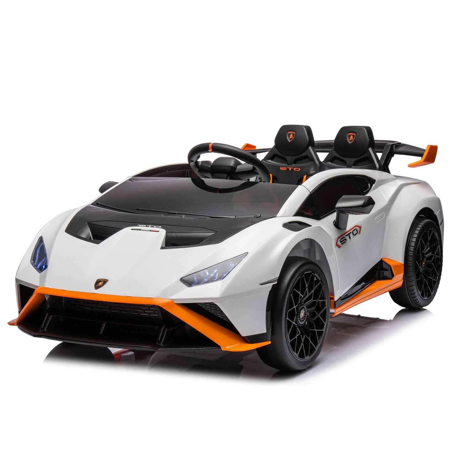 24V Kids Electric Ride-On Drift Car: Speeds 1.86-5.59 MPH, Ages 3-8, Foam Front Wheels, 360° Spin, LED Lights, Dynamic Music