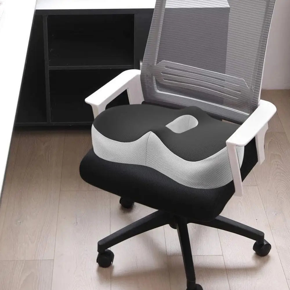 Seat Cushion Non-slip Desk Soft Pad Ergonomic Seat Cushion Chair Pillow Waist Support Seat Cushion for Long Sitting Workers Car