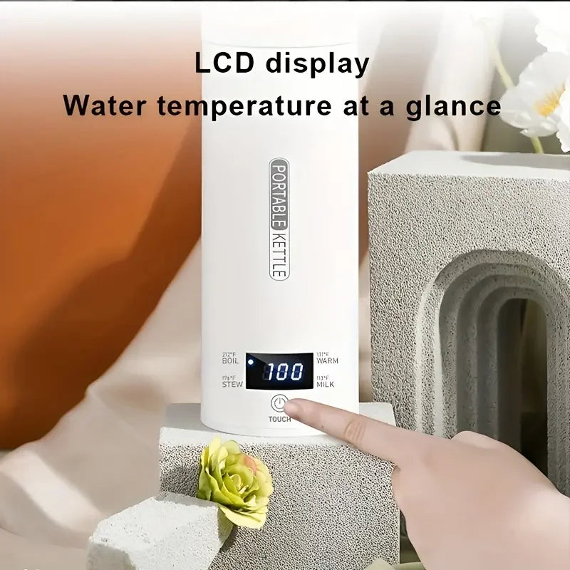Travel Electric Kettle Water Boiler, Water Heater Steel & Auto Shut-Off & Boil Dry Protect