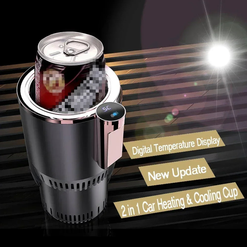 Car Heating Cooling Cup 12V with Digital Temperature Display