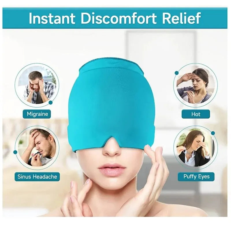 Migraine Relief Headgear – Gel Ice Cap for Pain Relief