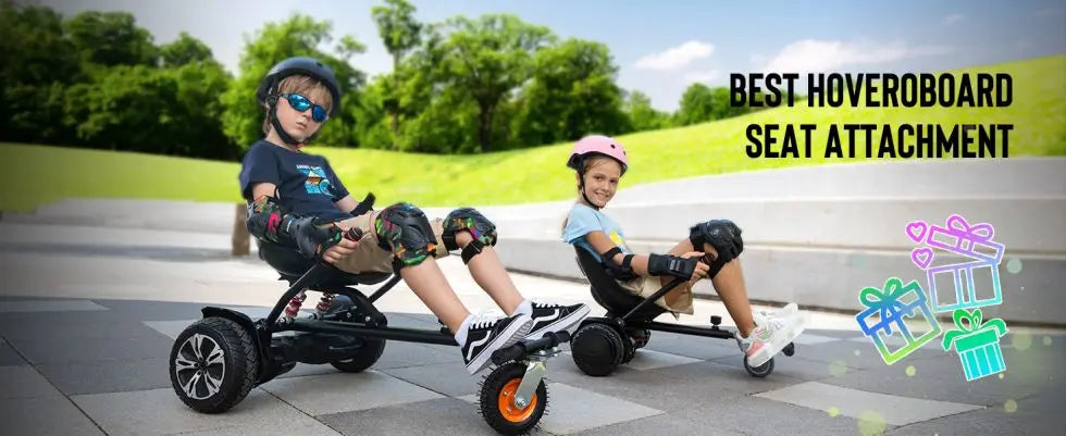 Gyroor Hoverboard Seat Attachment, hoverboard go with Adjustable Frame Length Compatible with 6.5'' 8'' 10'' Hoverboard