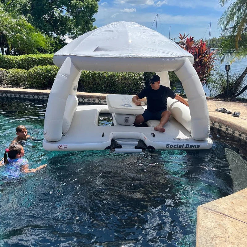 Custom Inflatable Floating Wave Loading Dock, Inflatable Jet Ski Dock Inflatable Water Platform