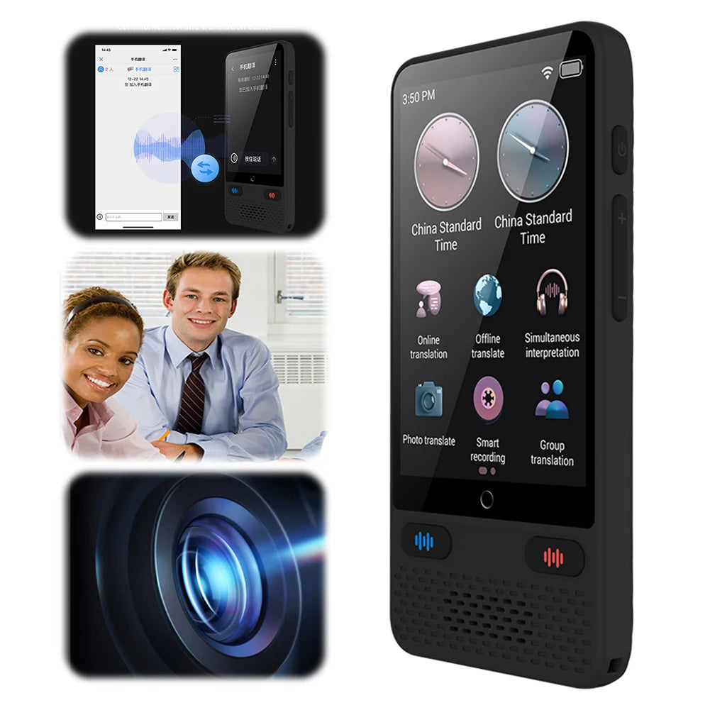 Portable Language Translator Device 138 Real-time Languages Instant Voice Translator with Online Offline Translation