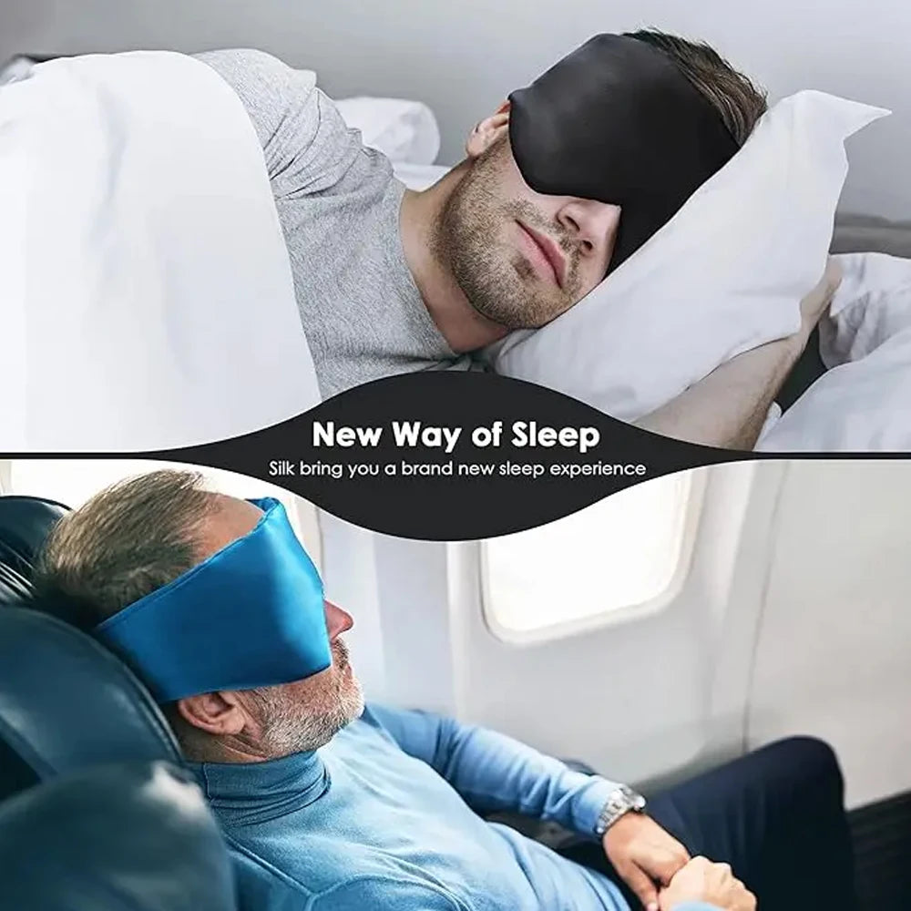 Mulberry Silk Sleeping Mask – Soft Eyepatch for Light Blocking