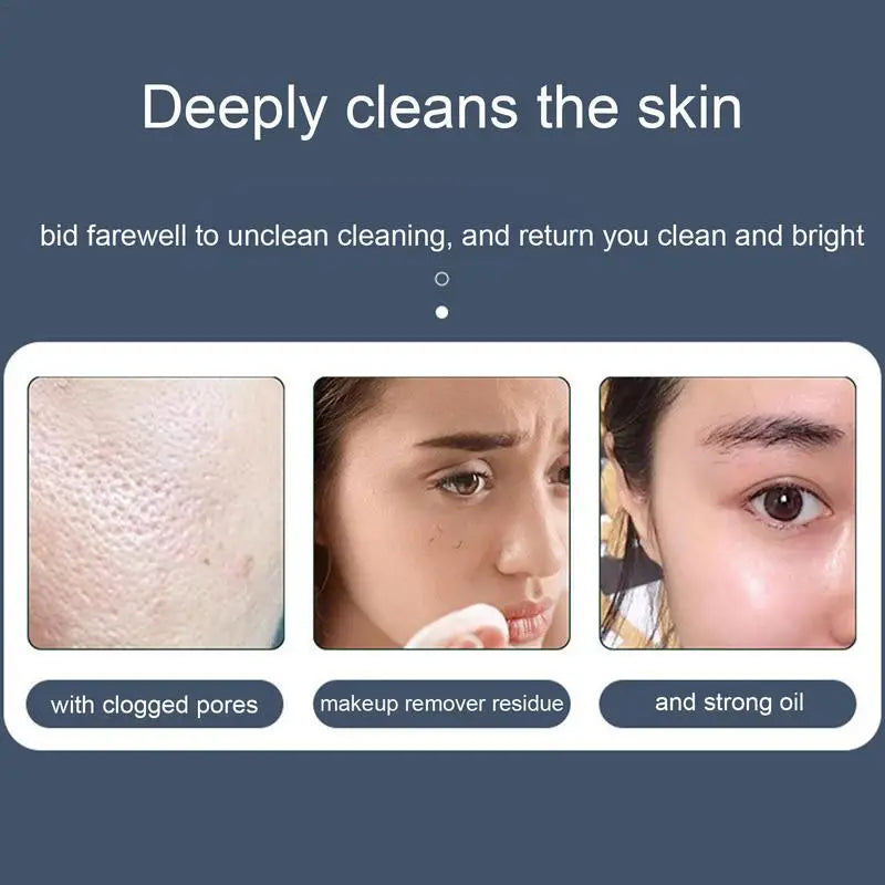 Face Skin Cleaning Brush 2 In 1 Electric Face Scrub Brush For Deep Cleaning Face Skincare Tools For Massaging And Deep Cleansing