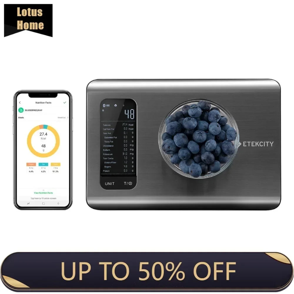 Smart Nutrition Scale Food Scale Digital Free Shipping, Measure in Ounces, Grams or Milliliters
