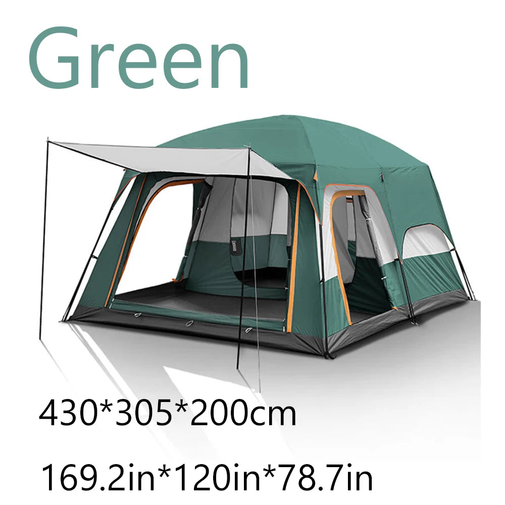 Hiking Tent 3-12 Person Rainproof