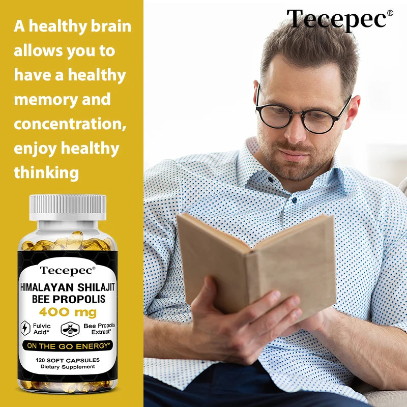 Himalayan Propolis, Maximum Strength 400 mg, Enhances Strength, Energy, Brain & Memory, Supports Immune Health, 120 Capsules