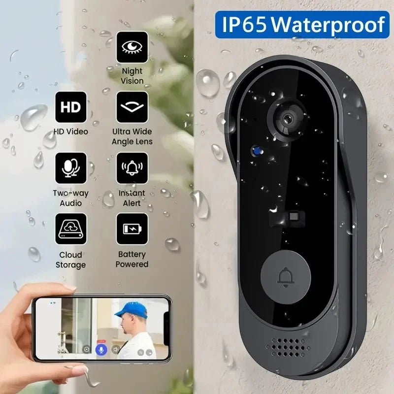 Tuya Doorbell With Camera Wireless Video Doorbell WIFI HD Outdoor Phone Door Bell Camera Security Video Intercom Smart Home
