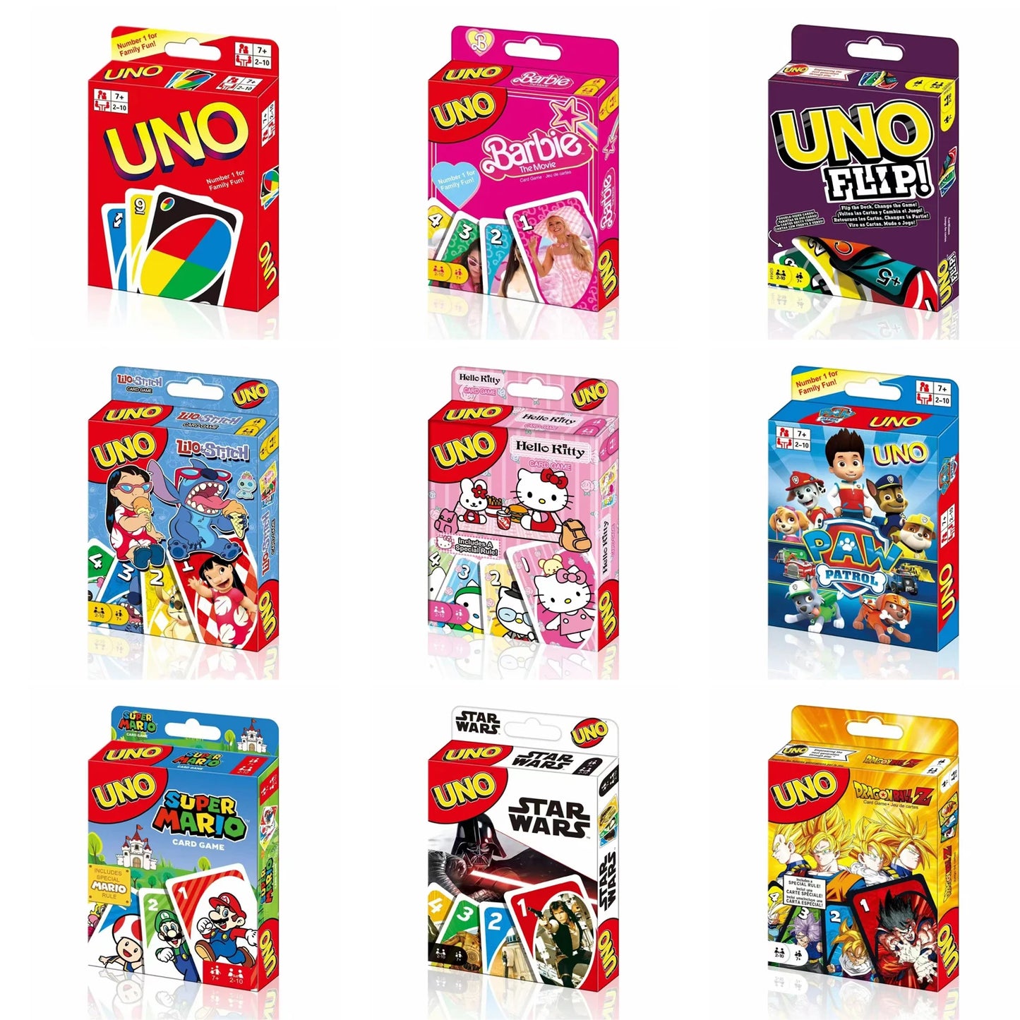 ONE FLIP! Board Games UNO Card No mercy SInterstellar Baby Stitch Card Table Game Playing for Adults Kid Christmas Gift