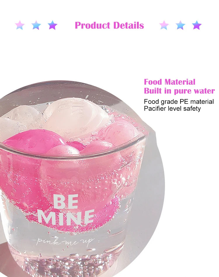 15PCS Ice Cubes Whiskey Chilling Reusable Heart Ice Cube Stone DIY Drinks Cooling Rock Bar Wine Cocktail Juice Beer Coolers