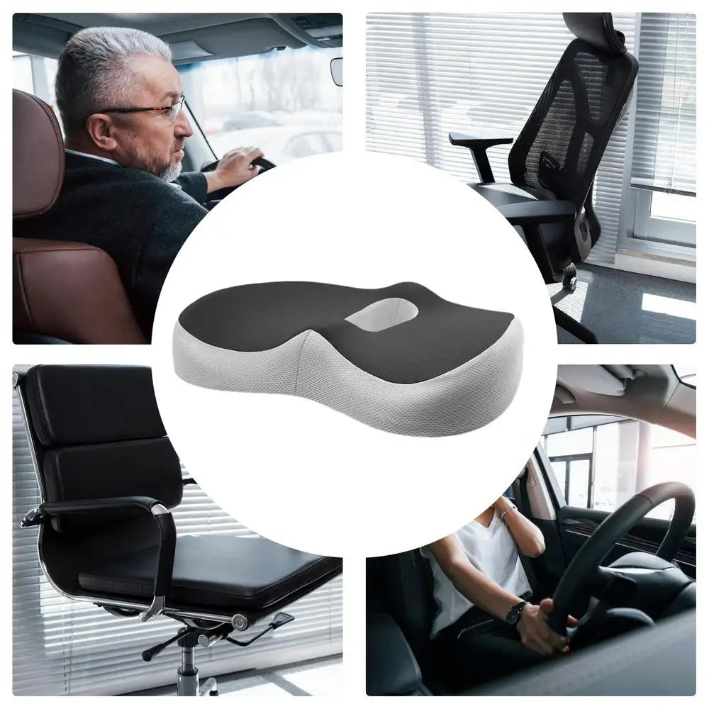 Seat Cushion Non-slip Desk Soft Pad Ergonomic Seat Cushion Chair Pillow Waist Support Seat Cushion for Long Sitting Workers Car