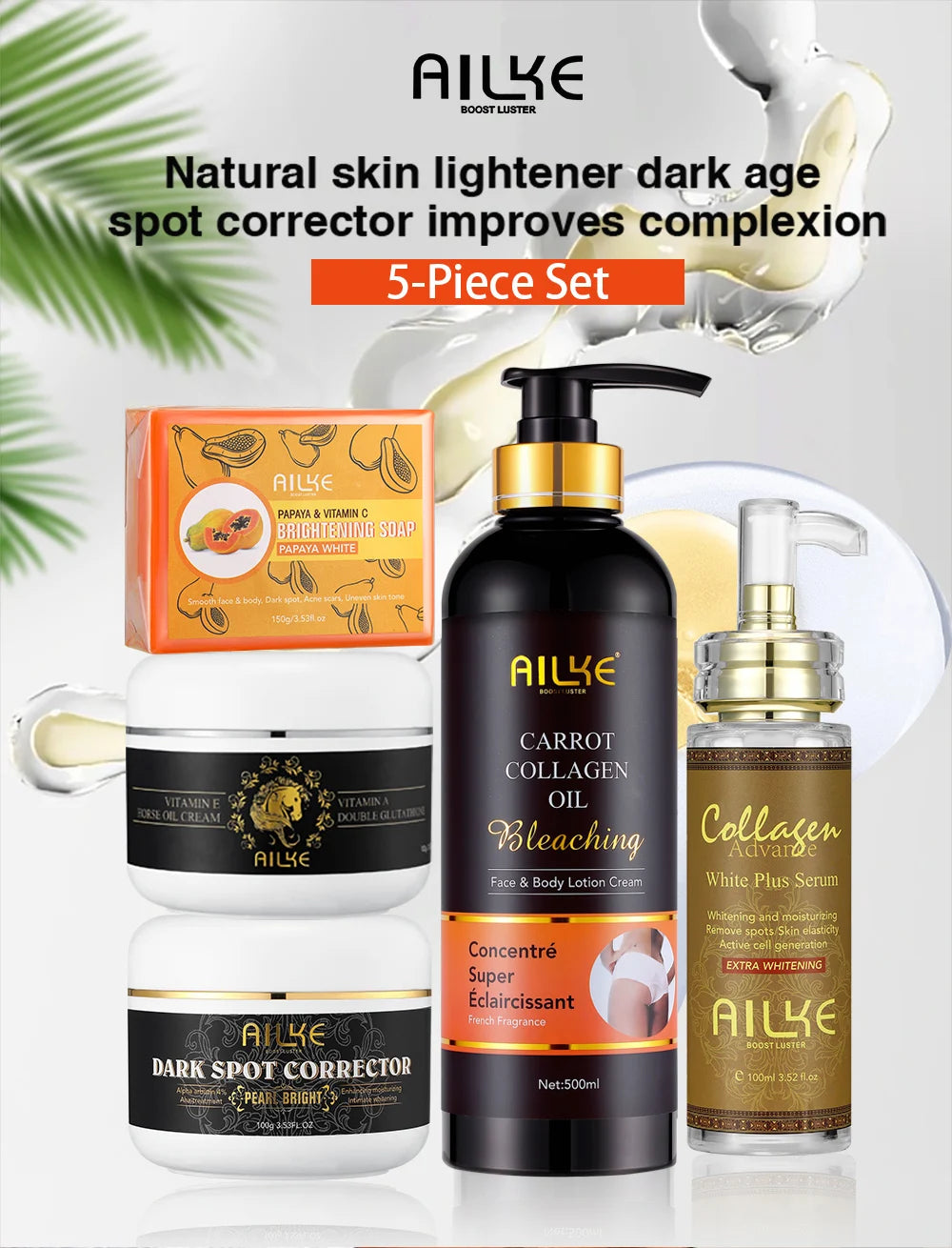 Brightening Body Lotion With Collagen, Carotene, Shea Butter, Moisturizing, Smoothing Increase Skin Radiance, For All Skin Types