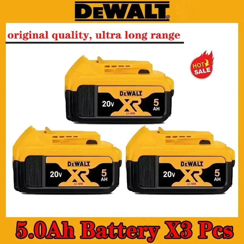 High Rate 100% Genuine Dewalt 20V Battery, 2AH 5AH 6AH Rechargeable Lithium Ion Battery, Dewalt DCB200 Power Tool Battery