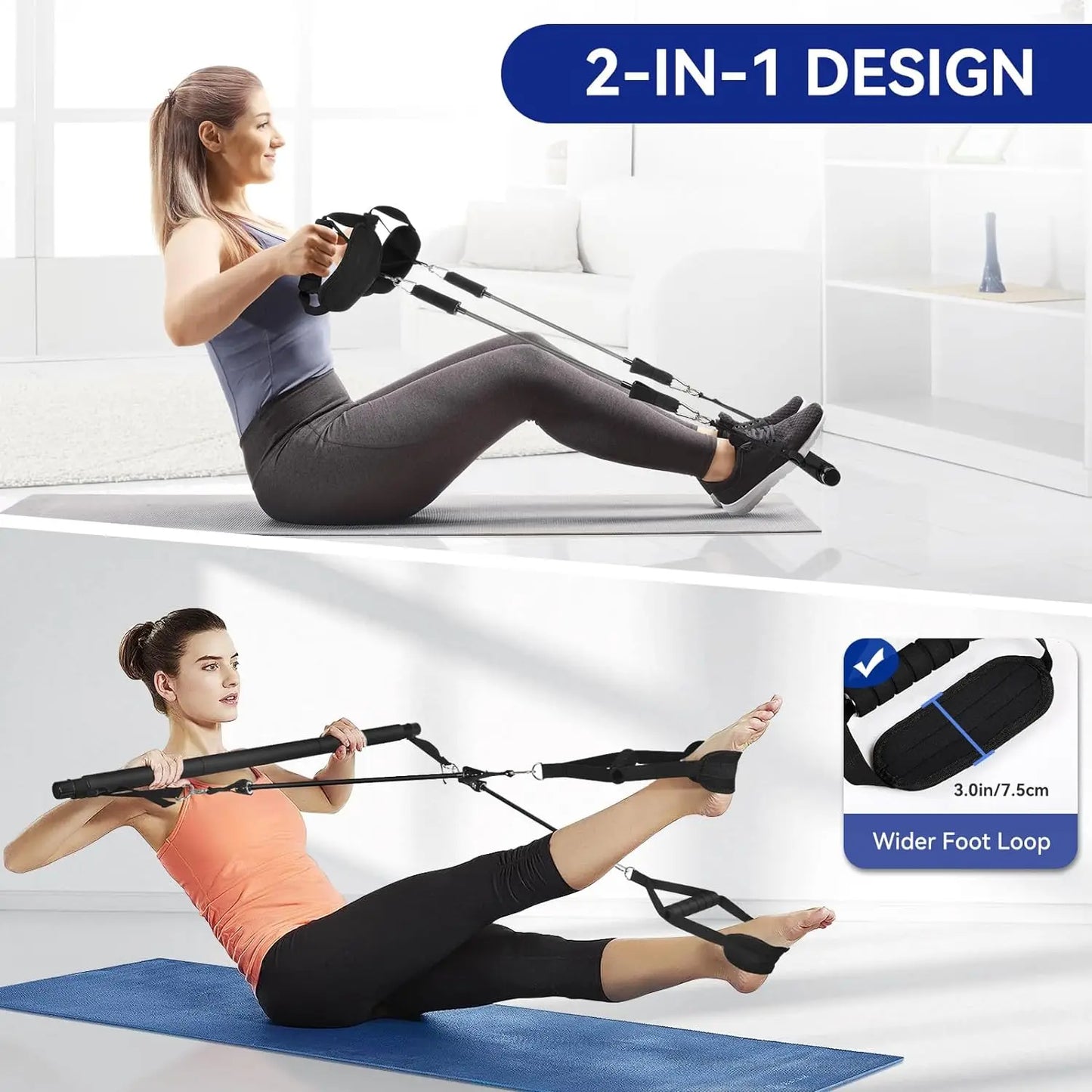 Portable Tensioner Kit With Latex Resistance Band