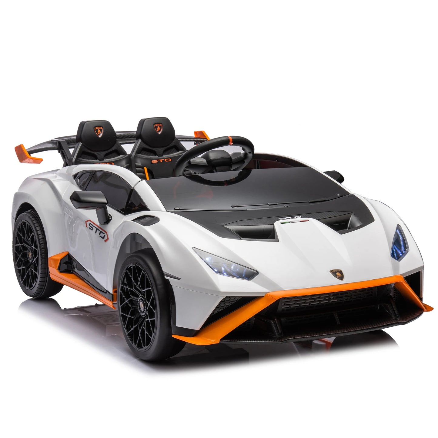 24V Kids Electric Ride-On Drift Car: Speeds 1.86-5.59 MPH, Ages 3-8, Foam Front Wheels, 360° Spin, LED Lights, Dynamic Music
