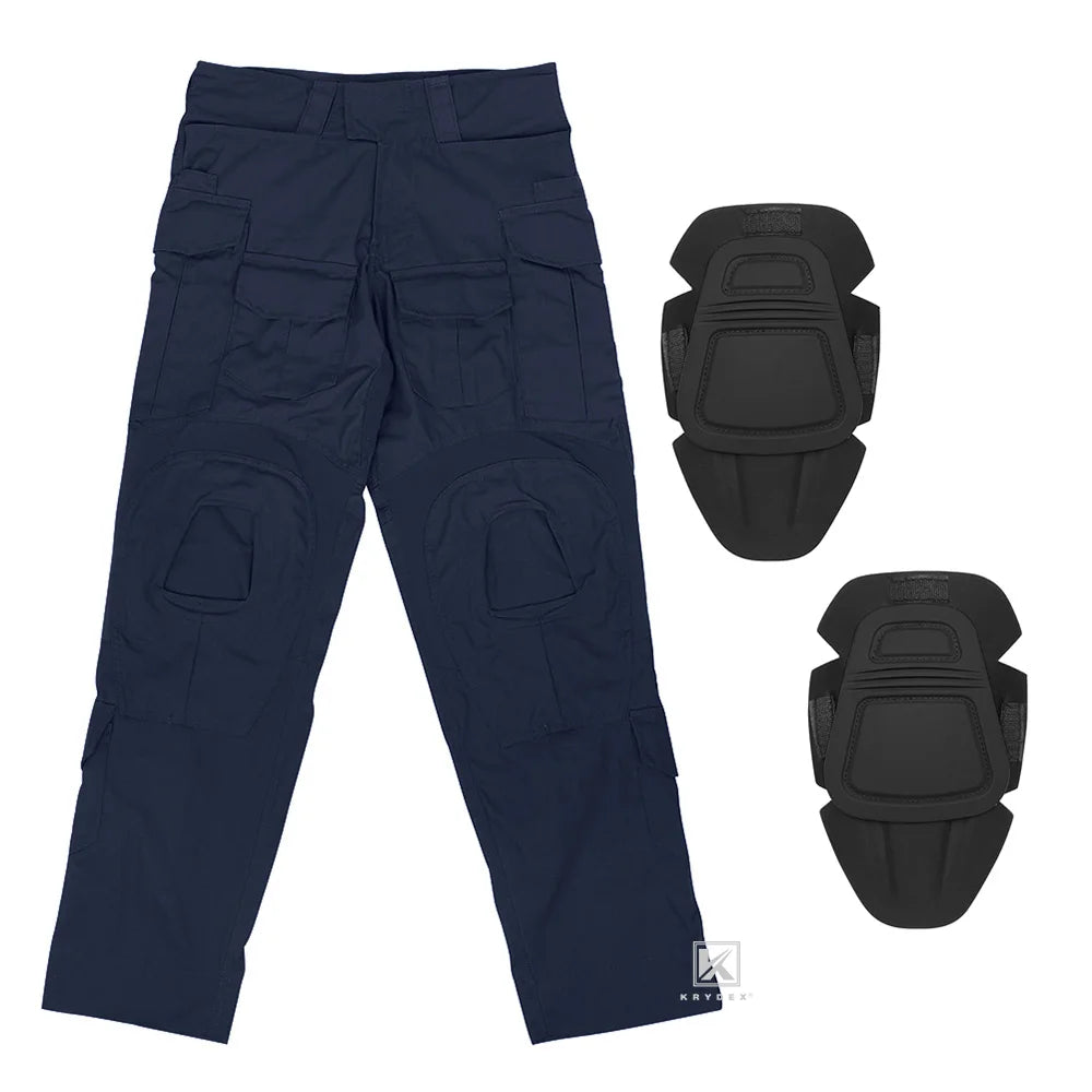 KRYDEX Tactical Combat Pants With Knee Pads For Hunting Outdoor Hiking Men Uniform Trousers Clothes