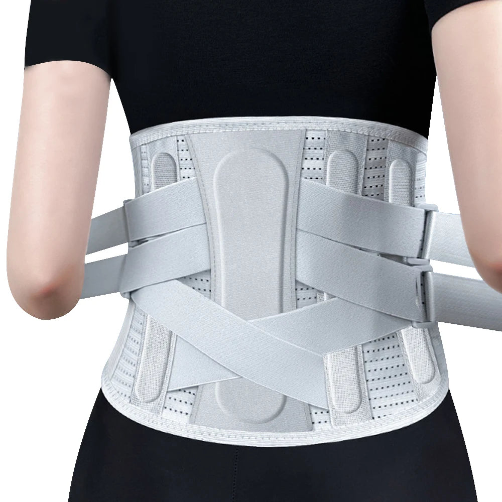 Back Pain Relief Belt - Adjustable, Double Pull, Breathable, Spine Decompression, Medical Orthopedic Pain Relief