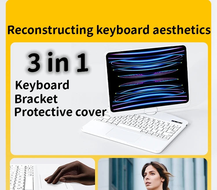 iFacemall Magic Keyboard for IPad Pro 11 12 9 12.9 Air 4 Air 5 for IPad 10th Generation Pro 12 9 6th 5th 4th 3rd Gen Cover Case