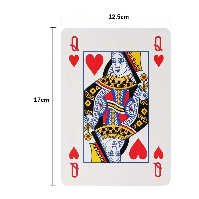 Oversized Super Jumbo Poker Playing Cards 4x Larger Travel Carnival Wedding Birthday Party Favors Family Board Games For Adults