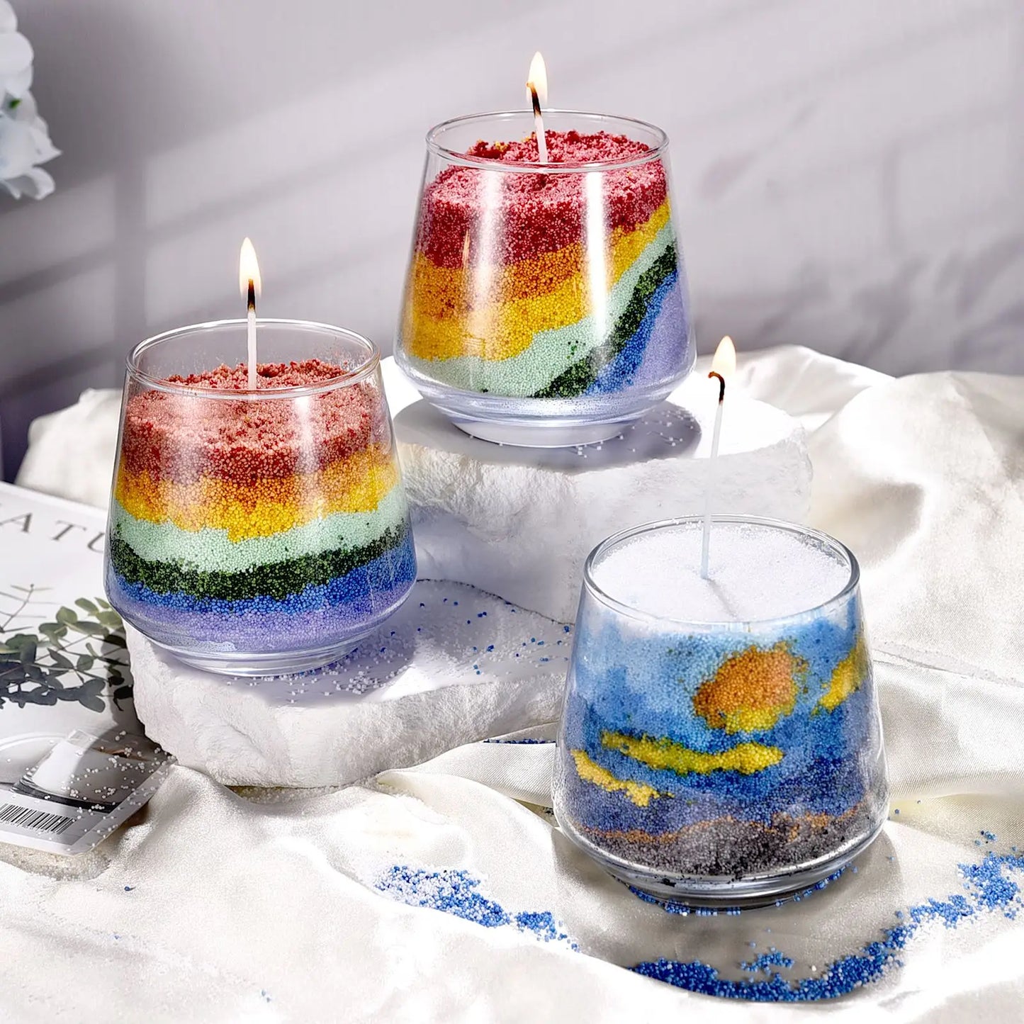 Combustible Sand Handmade Candle